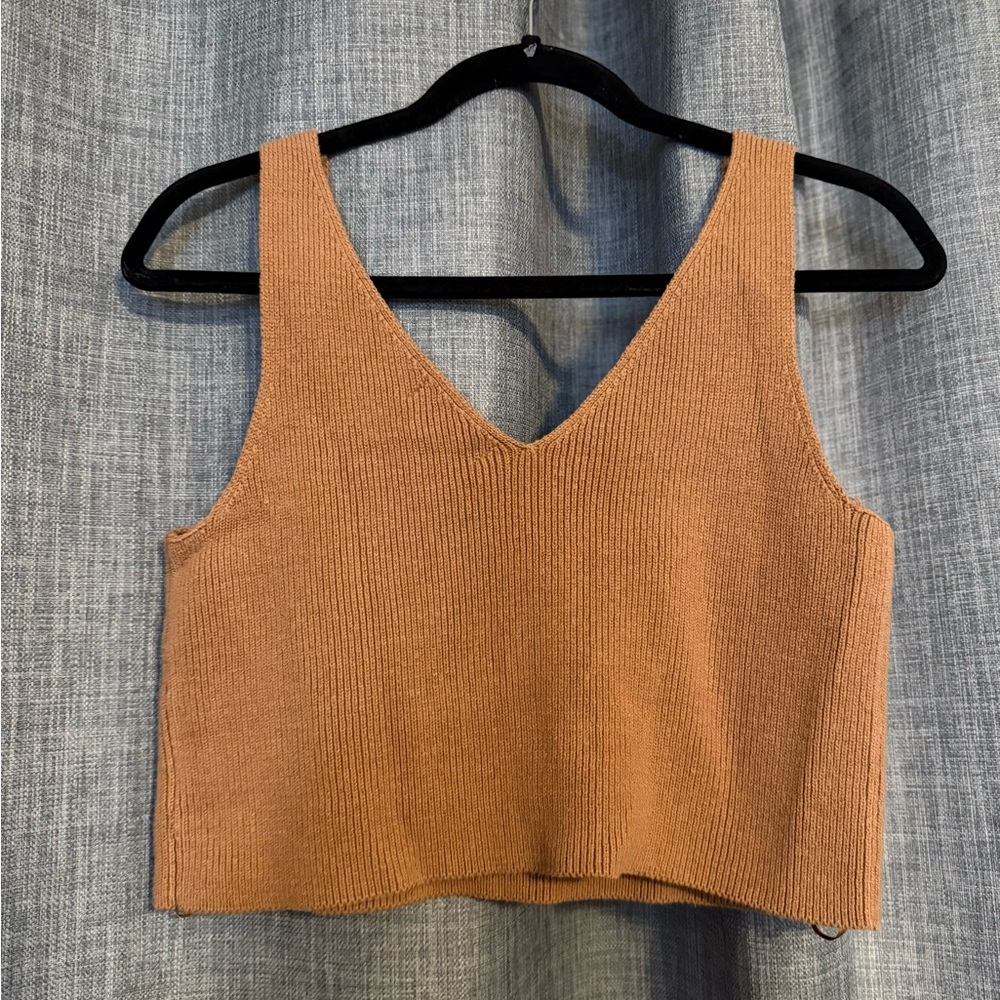 House of Harlow 1960 Camel Knit Top